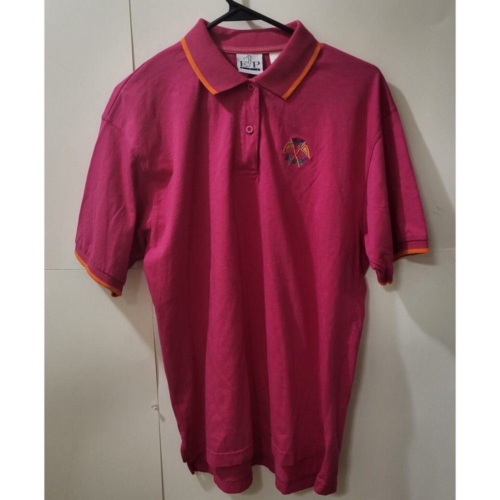 EP  Pro Womens Golf Performance,Polo Shirt Fuchsia Pink Size‎ Large